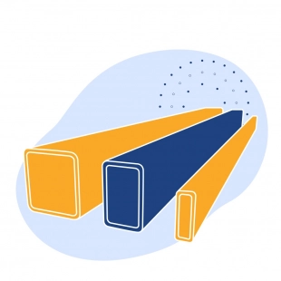 Труба профильная нержавеющая прямоугольная 45х20х1.5 мм AISI 430