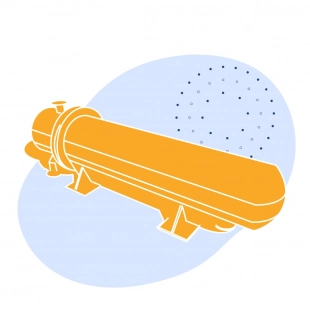 Пароводяной подогреватель 392 шт 6.55 Гкал/час 182 т/час 630x3835 мм 53.9 м2