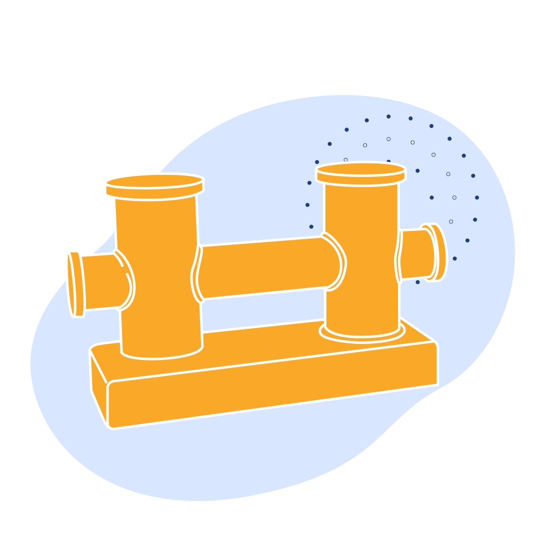 Кнехт крестовой сварной 219 мм ГОСТ 11265-73