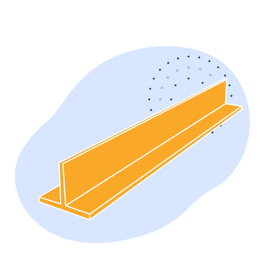 Алюминиевый профиль Т-образный 104x34x9x10 мм ВД17 ГОСТ 29296-92