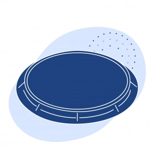 Люк легкий 760х70 мм 600 мм 45 кг 1.5 т
