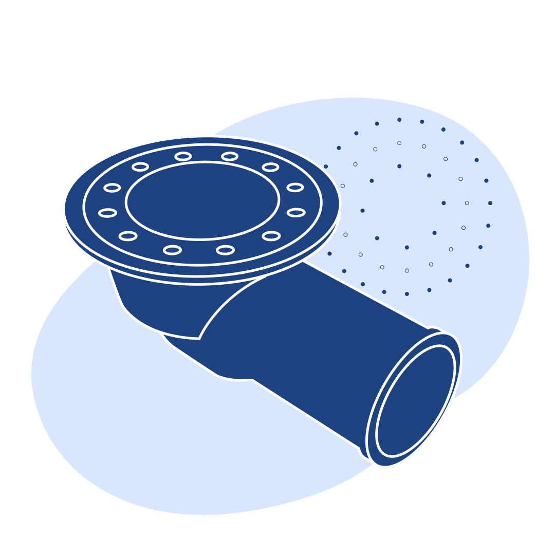 Трап чугунный ТК100б Ду 100 мм СЧ10 ГОСТ 1811-2019