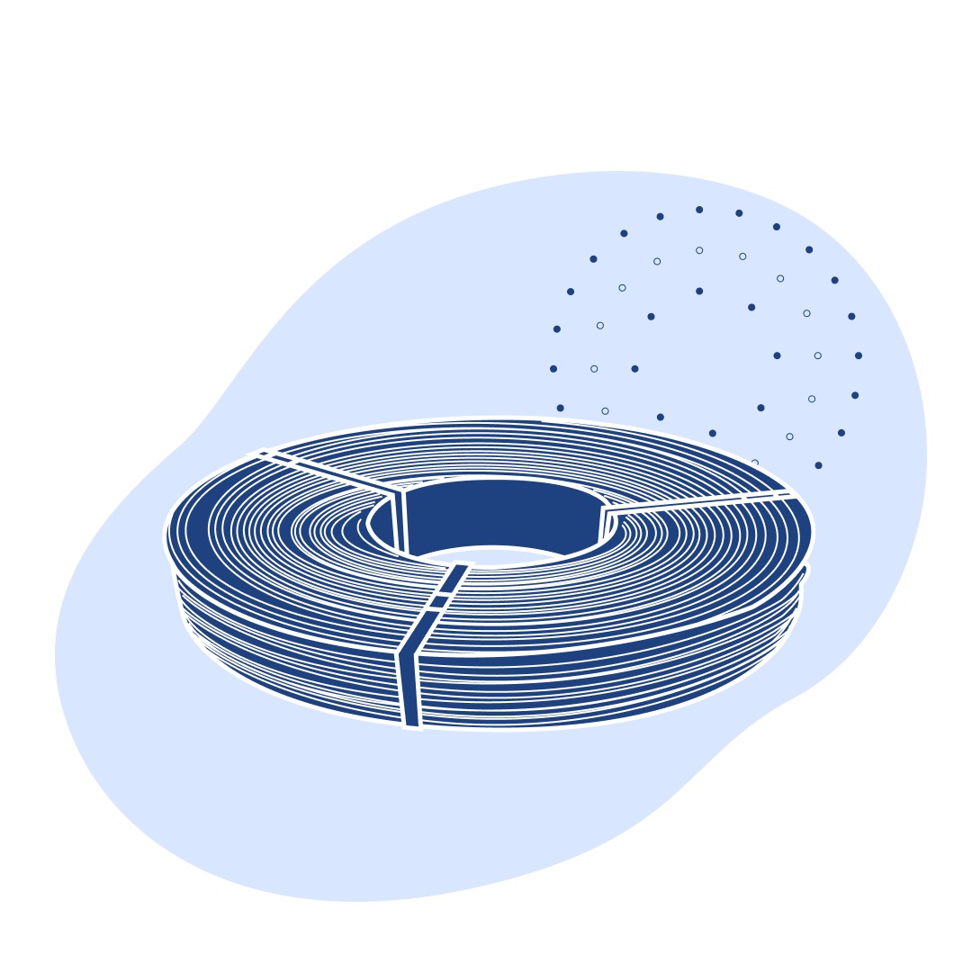 Проволока с полимерным покрытием 0.7 мм полиэфир ГОСТ Р 58076-2018
