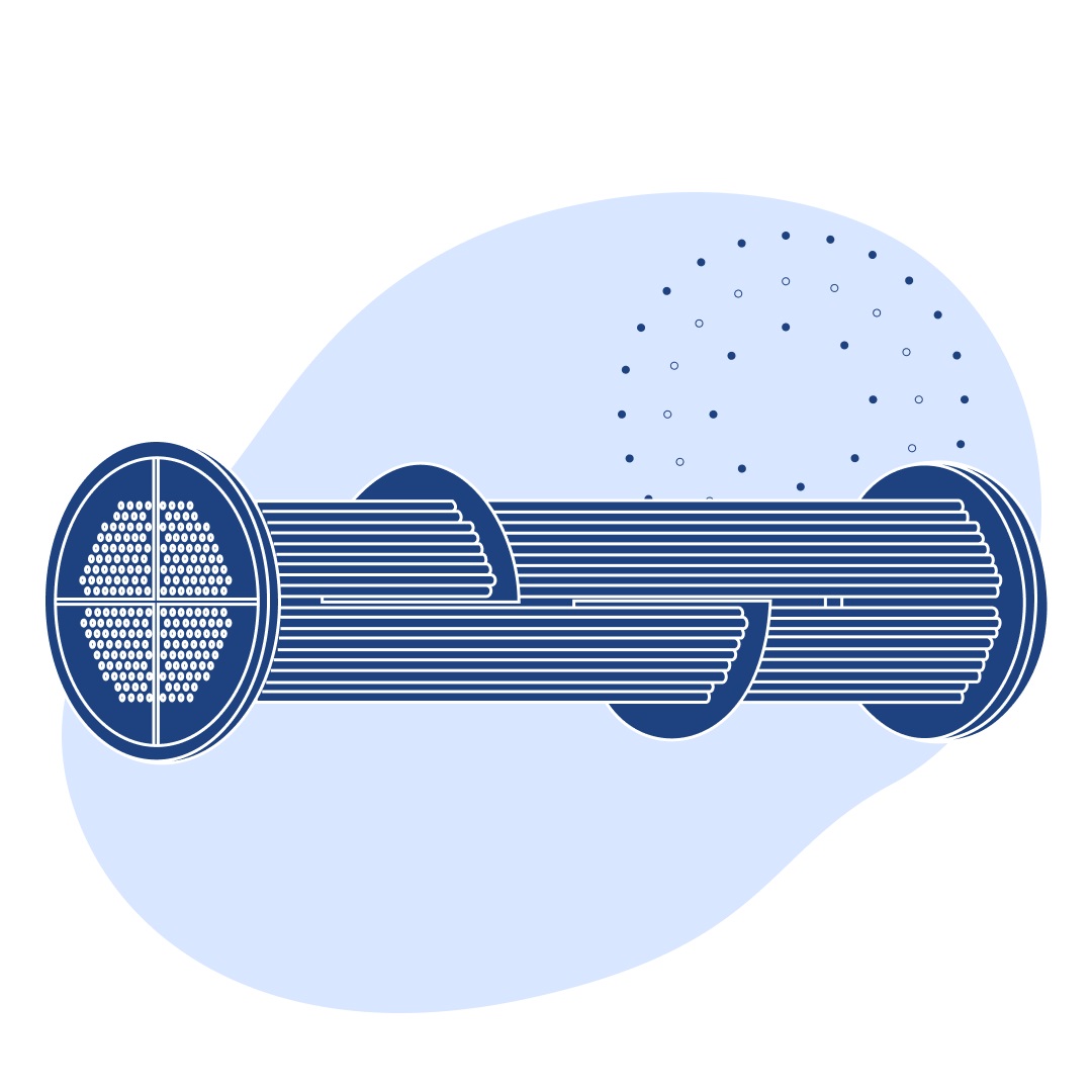 Трубная система подогревателя пароводяного 176 шт 3000 мм 2.94 Гкал/час 83.5 т/час 24.4 м2